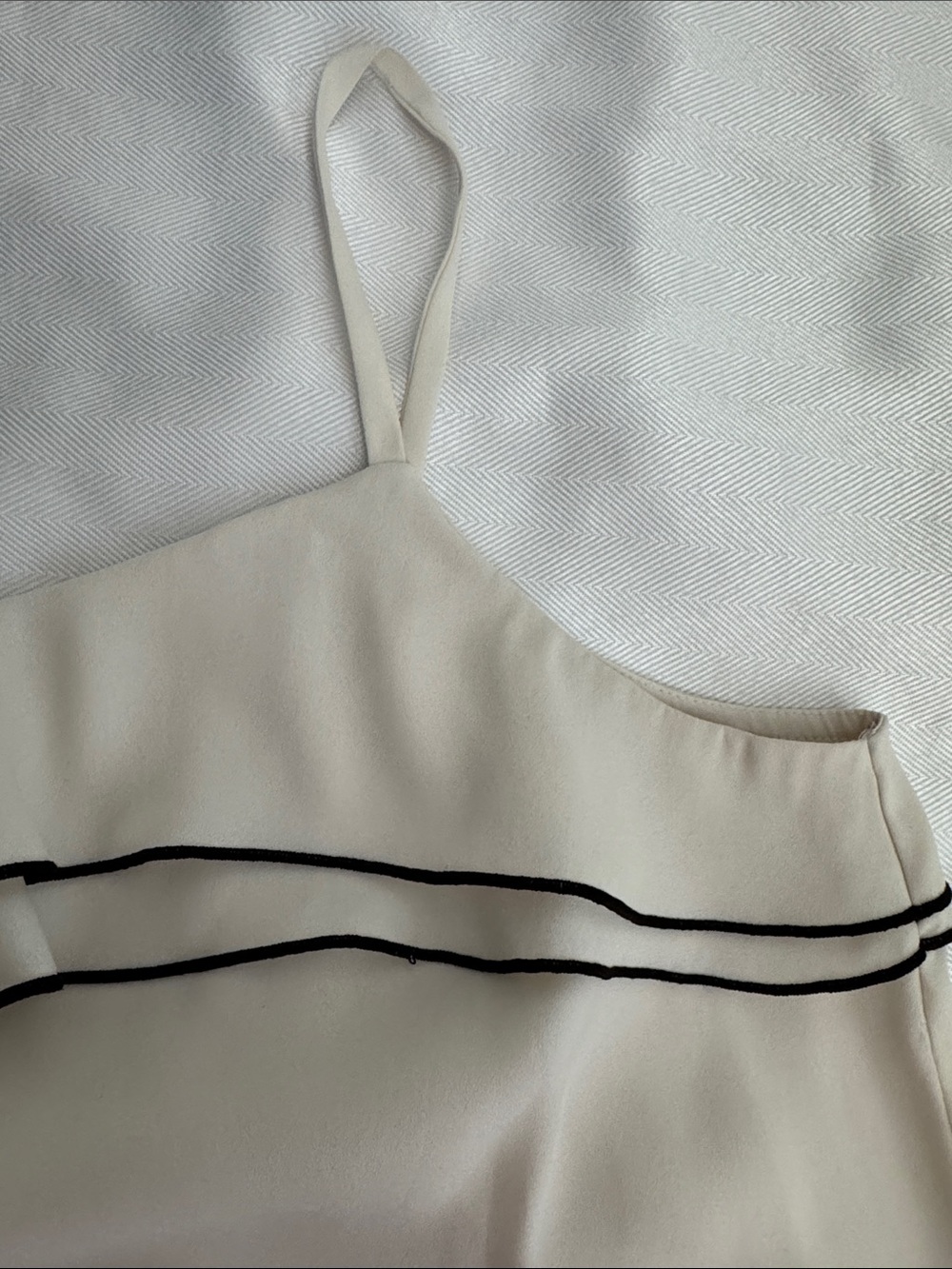Loft Cream Ruffle-Trim Cami Top - Picture 3 of 4